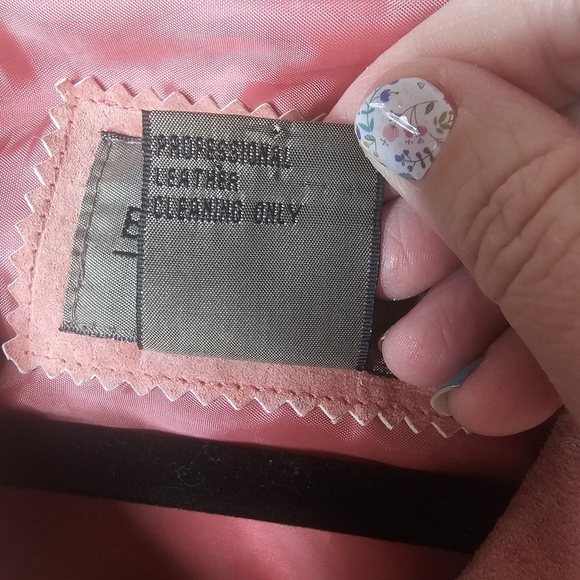 Brandon Thomas Womens M medium 100% Leather Blouse Button Shirt Pink‎ Western - Picture 9 of 16